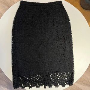 JCrew lace pencil skirt